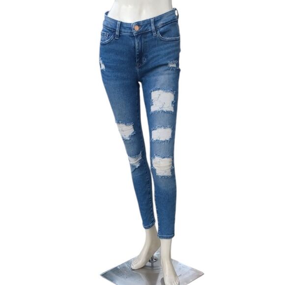 5014...Guess Skinny Jeans Size 26, 25" Inseam 8" Rise - Picture 2 of 5